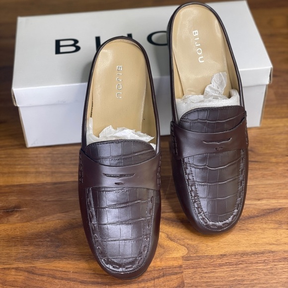 Bijou Annie Croc Loafer 8 Slip On Comfort - Picture 1 of 7